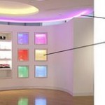 Đèn LED chiếu sáng trang trí nội thất – hắt sáng đổi màu cho các khe hẹp