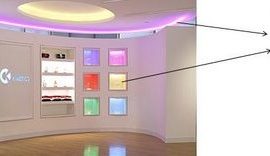 Đèn LED chiếu sáng trang trí nội thất - hắt sáng đổi màu cho các khe hẹp