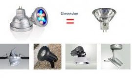Bóng đèn Led Mr16 dạng chén đổi màu