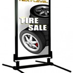 Kệ X, standee, standy, khung backdrop